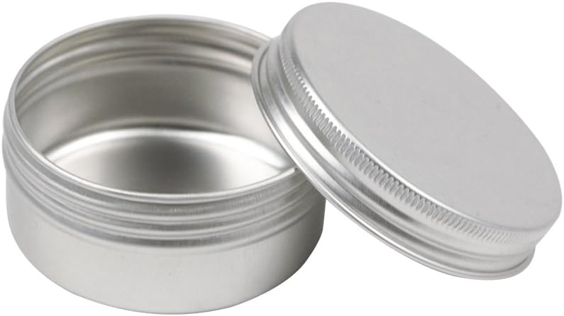 10pcs 15/50ml Empty Aluminium Balm Cosmetic Tin Pot Jar Containers Box Case UK (15ml)