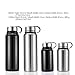 Aestar Thermos Double-walled Vacuum Insulated Stainless Steel Sports Water Bottle Travel Mug (silver, 1100 ml)