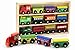 ZJTL Kids Destiny 12 Pcs Wooden Engines & Train Cars Collection Compatible with Thomas Wooden Railway, BRIO, Chuggington