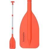 Oceanpedia Telescoping Emergency Paddle 21''-42''（Assembling Required）, Aluminium Shaft for Kayaking Boating Canoeing River Tubing