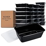 Meal Prep Containers, [25 pack] Reusable 1 Compartment Food Prep Containers, Food Storage Containers with Lids, Food Containers Meal Prep - BPA Free, Stackable/Microwave/Freezer Safe (26oz)