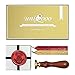 UNIQOOO Arts & Crafts Vintage Hogwarts Ministry of Magic School Wax Seal Stamp Kit- Rosy Red & Royal Gold- Great Gift Idea for Artistic Types and Everyone In-between