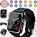 Smart Watch,Smartwatch for Android Phones, Smart Watches Touchscreen with Camera Bluetooth Watch Phone with SIM Card Slot Watch Cell Phone Compatible Android Samsung iOS Phone XS X8 7 6 5 (Black)
