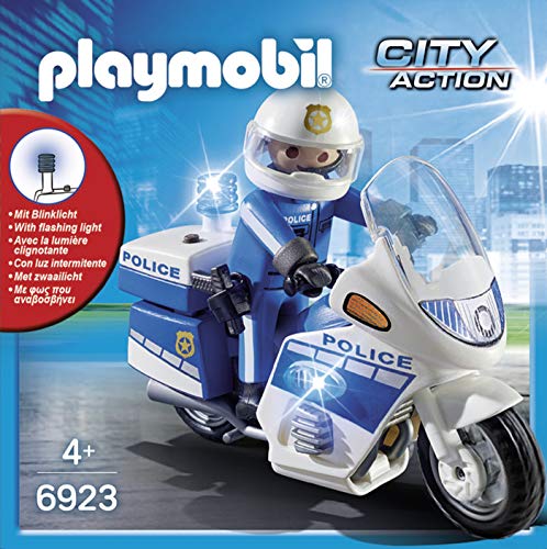 PLAYMOBIL City Action 6923 Motorradstreife mit LED-Blinklicht, Ab 5 Jahren – Bild 3