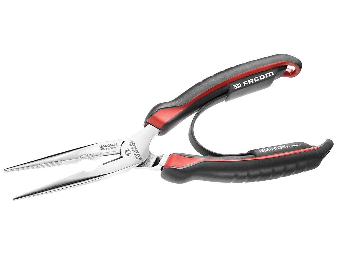 FACOM 185A.20CPE 1/2 Round Nozzles Clamp, Red/Black, 200 mm