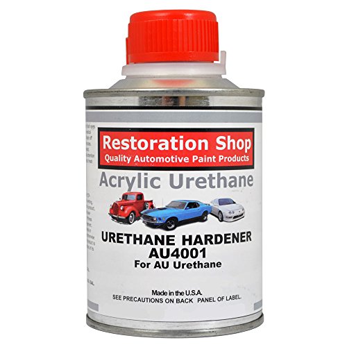 Restoration Shop - Jet Black (Gloss) Acrylic Urethane Auto Paint - Complete Quart Paint Kit - Professional Single Stage High Gloss Automotive, Car, Truck Coating, 4:1 Mix Ratio, 2.8 VOC