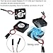 MakerFocus 4pcs Raspberry Pi DC Brushless Cooling Fan Heatsink Cooler Radiator Connector Separating One-to-Two Interface 3.3V 5V for Raspberry Pi 2/Pi 3/3B+ and Pi Zero/Zero W or Other Robot Project