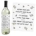 Big Dot of Happiness Be My Galentine - Valentine's Day Gift for Women and Men - Wine Bottle Label Stickers - Set of 4