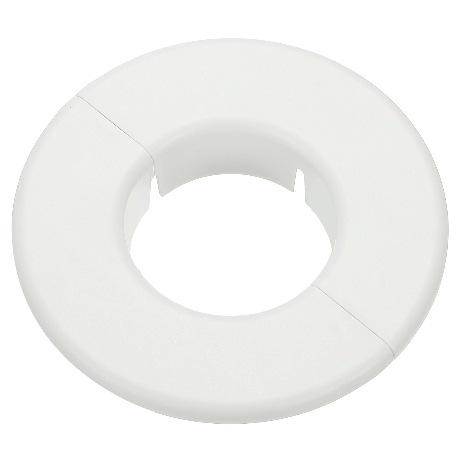 Photo 1 of PATIKIL Wall Split Flange 2.3" (58mm), Round Detachable Escutcheon Plate Buckles Water Pipe Cover for Kitchen Bathroom Air Conditioner Arm Pipe Faucet Decoration, White
