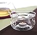 Yeme Borosilicate Glass Teapot Warmer Heat Resistant Base