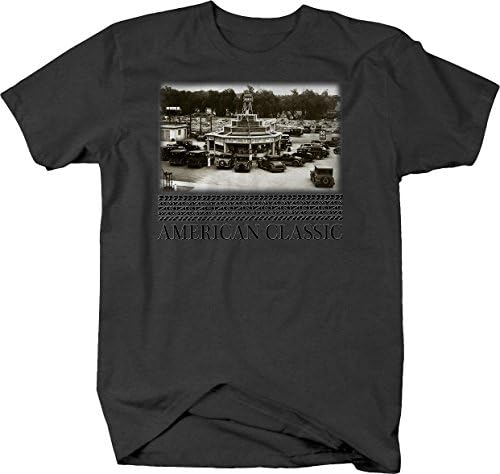 American Classic Drive Up Diner Drive In Car Show Ford Model A Tshirt - XLarge