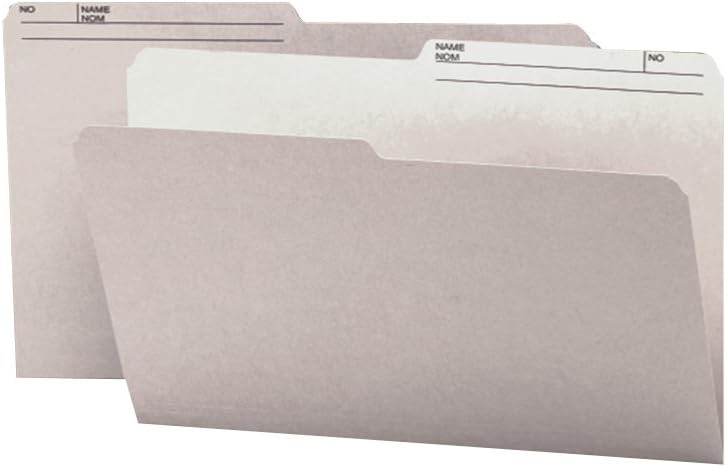 Smead Reversible File Folder, 1/2-Cut Tab, Legal Size, Black, 100 per Box (15364) : Office Products