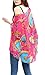 iNewbetter Womens Floral Batwing Sleeve Beach Loose Blouse Tunic Tops 05