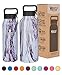 Healthy Human Stainless Steel Water Bottle | Double Walled Vacuum Insulated Water Thermos for Adults | Eco-Friendly Travel Bottles with Leak Proof Lid (Orchid Driftwood, 32 oz/ 946 ML)