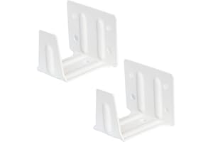 Cutelec Center Support Bracket 2 Pack White Color for 2" Low Profile Window Blinds Headrail Holder