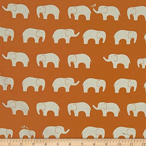Birch Organic Mod Basics Ellie Fam Orange Fabric By The Yard