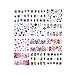 SIUSIO 48PCS Nail Decals Assortment Halloween Nail Stickers Manicure Nail Art Decals Decoration