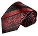 Baked Apple Red Silk Tie and Pocket Square Paul Malone Red Line