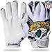 Franklin Sports Jacksonville Jaguars Youth NFL Football Receiver Gloves - Receiver Gloves For Kids - NFL Team Logos and Silicone Palm - Youth M/L Pair