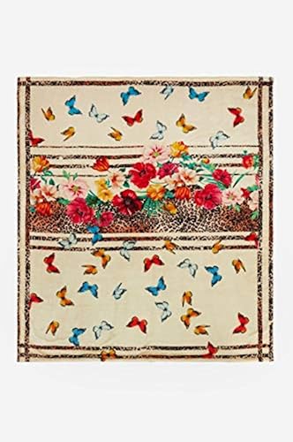 Johnny Was Blanket Alford Leopard Jungle Blanket Reversible Black