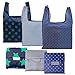 6 Pack Reusable Grocery Bags, Foldable Eco-Friendly Shopping Tote, Washable, Waterproof, Durable and Lightweight