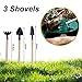 SEAST Lawn Aerator Shoes, Newest Designed 26 Spikes and 8 Adjustable Straps, Heavy Duty Spiked Sandals for aerating Your Yard, Lawn, Roots & Grass, Universal Size Fits All, 3 Shovels Included (Green)