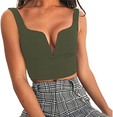 deep v tank top womens