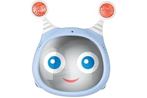 Oly Active Baby Car Mirror – Shatter-Proof Rear Facing Infant Mirror Entertains, Soothes, and Keeps Baby Visible – 10 x 11.7 x 3.1 In. Adjustable Headrest Mirror with Remote Control by Benbat, Blue