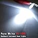 YITAMOTOR 10 Pack 74 70 37 17 T5 Hat LED Bulb White for LED Dashboard Gauge Instrument Panel, 58 73 12V LED Light Bulb, 5050 Tri-Cell 1-SMD