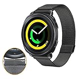 Samsung Gear S2 Classic SM-R732/R7320 Watch Band, Kartice Genuine Leather Watch Band Replacement for Gear S2 Classic Smart Watch, NOT FIT for SM-R735/SM-R735V/SM-R735T/SM-R735A (B-Grey)