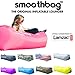Inflatable Lounger and Indoor Outdoor Sofa: Lazybag Air Lounge Chair with Built-in Headrest | Banana Sleeping Bag, Hammock, Pool Float, Portable Camp Seat, Lazy Hangout Couch Bed (Pink)
