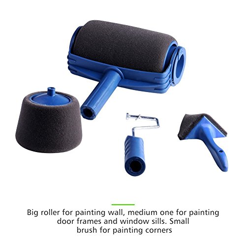 Paint Roller Brush Kit Pro, Wall Painting Handle Tool with Paint Runner