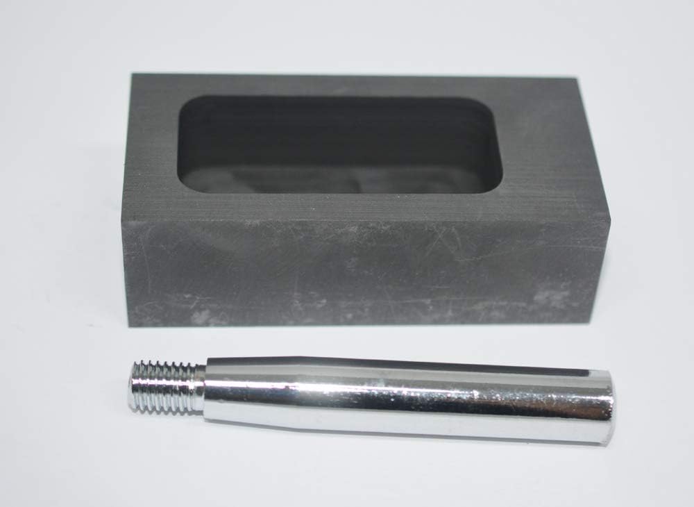 LLF Gold Silver Graphite Ingot Mold Mould Crucible for Melting Casting Refining with Metal Bar (500g), black - Image 4