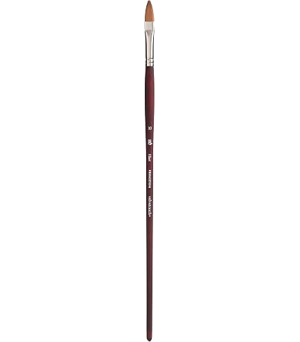 Princeton Artist Brush Simply Simmons Round #4 - Extra Firm Synthetic Long Handle Paint Brush