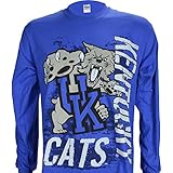 University of Kentucky Super Cats on a Long Sleeve Blue T Shirt