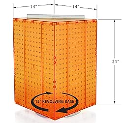 Azar Displays 701414-ORG-4C32 Rotating Countertop