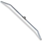 Lat Pulldown Attachments for Cable Machine, 29/39/ 48 Inch Wide Grip Lat Pull down Bar with Non-slip Handle, Lat Bar for Home Gym Tricep Bar Training
