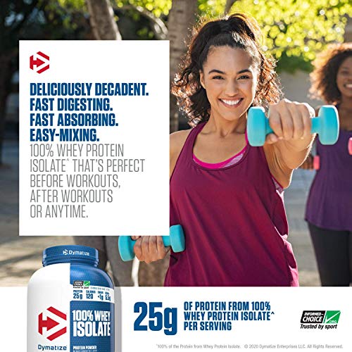 Dymatize 100 Whey Isolate Protein Powder, Fast Digestion & Absorption