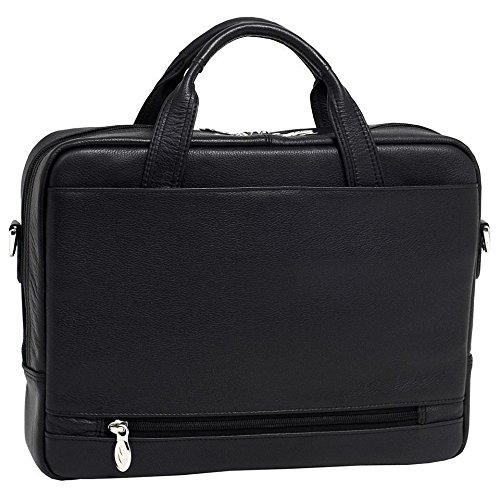 McKleinUSA MONTCLARE 15495 Black Leather Netbook Laptop Brief