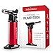 Culinary Torch For Cooking - Create Gourmet Meals and Delicious Desserts With Ease - Stylish Red Kitchen Blow Torch Is Safe and Easy To Use - Perfect for Creme Brulee, Searing Meat And Much More