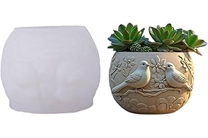 Creative Bird Silicone Mold – Resin Art, Decor, Decorative Cement Flowerpot Mold