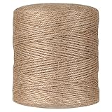 tifanso Natural Jute Twine String - 984 Feet Thick