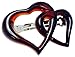 Parcelona French Twin Heart Tortoise Shell 3