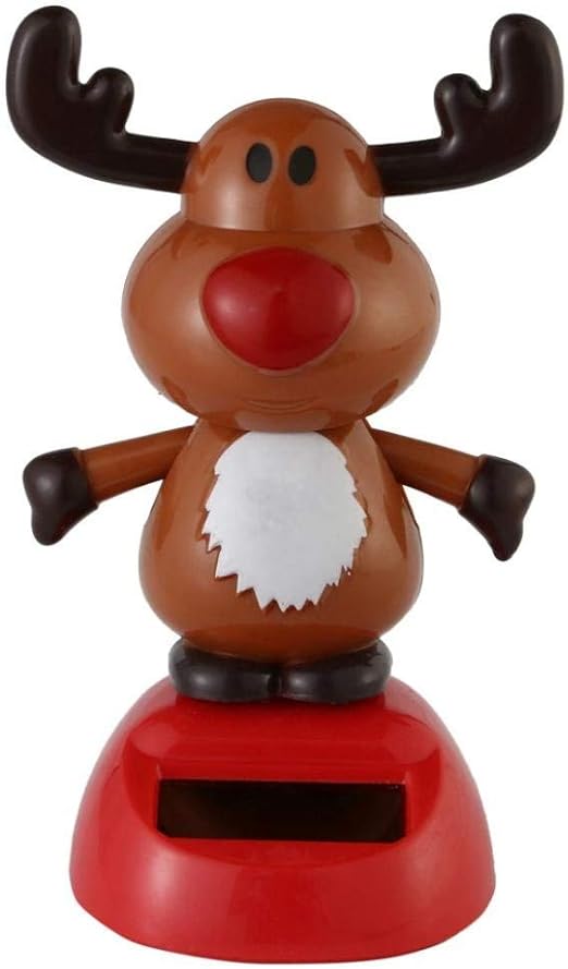 Solar Dancing Toy Christmas Theme Figure Bobble Head Toy