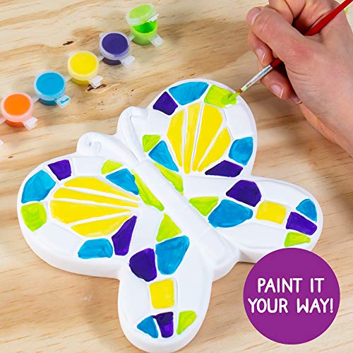 Creative Roots Mosaic Butterfly Stepping Stone Kit, Includes 7Inch