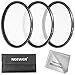 Neewer 58MM 3 Pieces Points Star Lens Filters Kit for Canon EOS Rebel T6i T6 T5i T5 T4i T3i SL1 DSLR Camera, Includes 4/6 / 8 Points Star Filter, Made of HD Glass and Aluminum Frame Materia (Black)