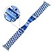 Apple Watch Band Series 2 Series 1, J&D [Luxury Series] 42mm Apple Watch Series 2 Series 1 Stainless Steel Replacement Strap with Metal Clasp Adapter for Apple Watch 42mm Series 2&1 - Blue
