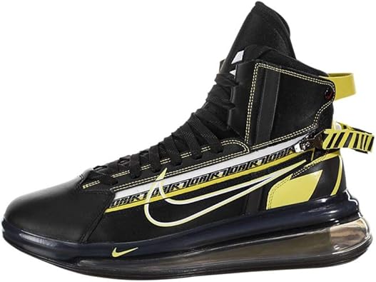 air max preto e amarelo