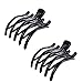 KLOUD City ®2pcs Woman/Girls/Lady Plastic Non-slip Claw Hairpin Clamp/Hair Clips/Grip(Black)
