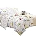 Brandream Kids Bedding Set Boy Cotton 100 Cars Trucks 3-Piece Duvet Cover Set Queen Size(No Comforter Included)